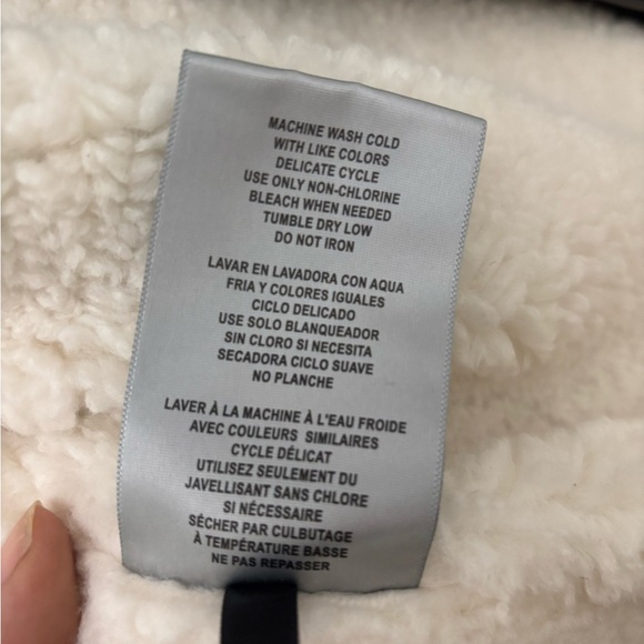 Levi's Black and Cream Faux Leather/Teddy Jacket - Picture 6 of 6